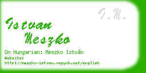 istvan meszko business card
